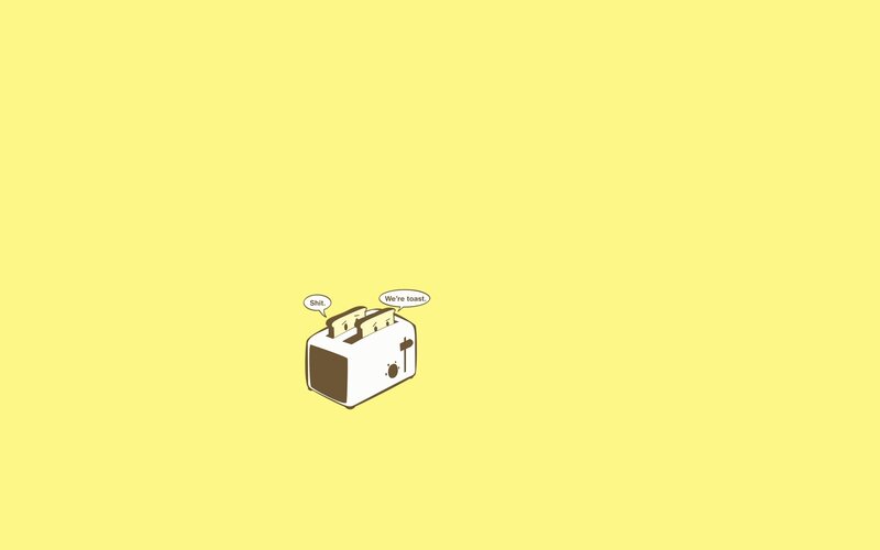 Toaster with toast