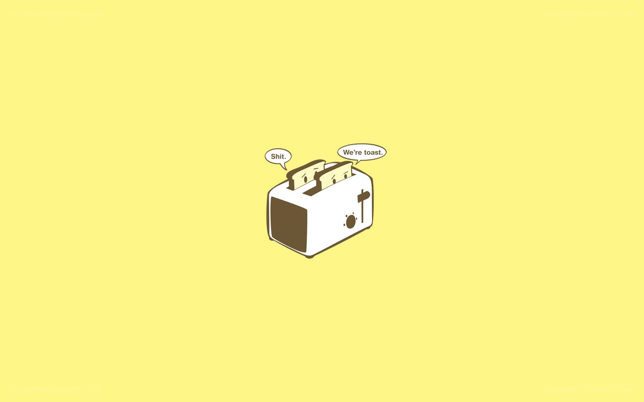 Toaster with toast