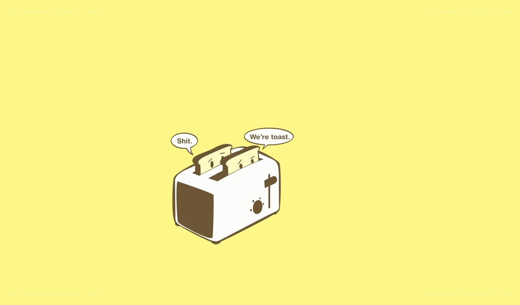 Toaster with toast