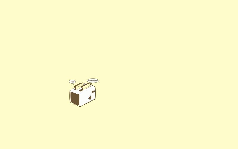 Toaster with Two Slices of Toast