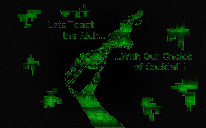 Toasting the rich with cocktails