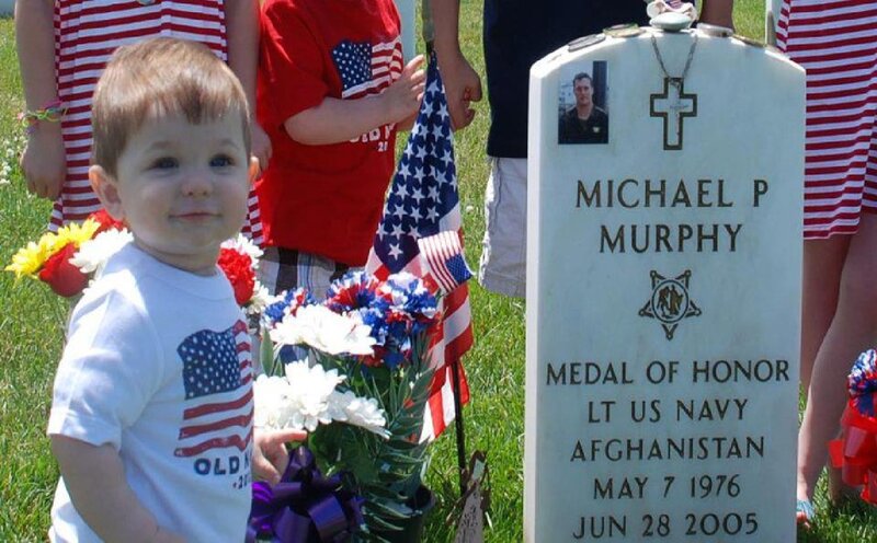 Toddler at Grave Site
