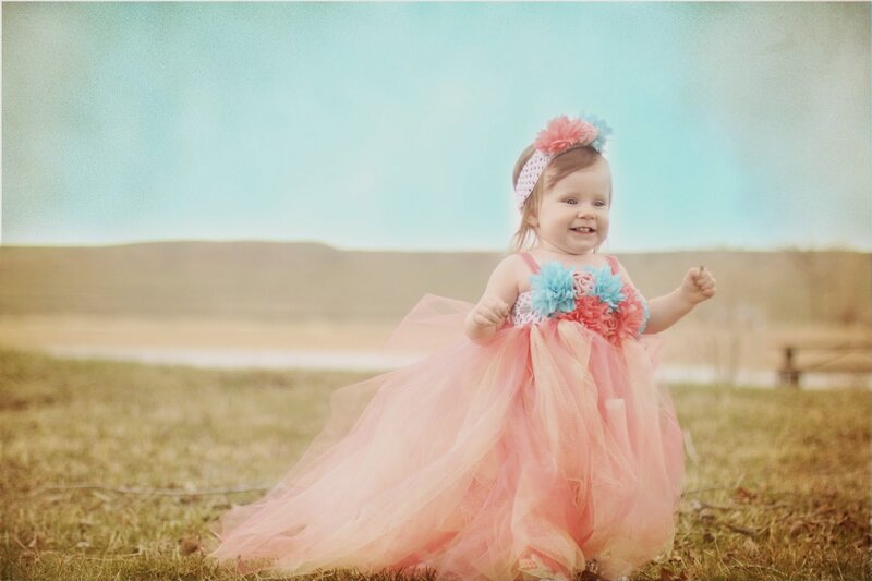 Toddler in Pink Dress