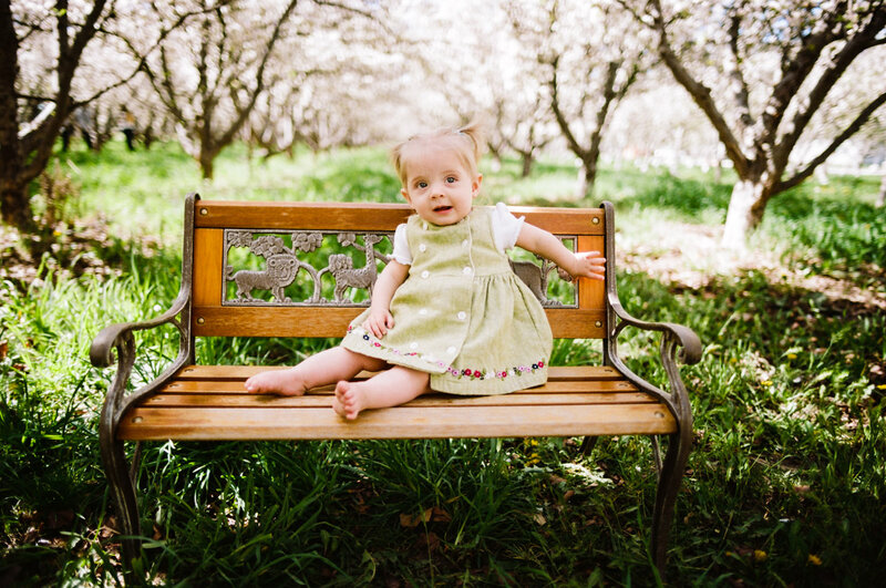 Toddler on Bench