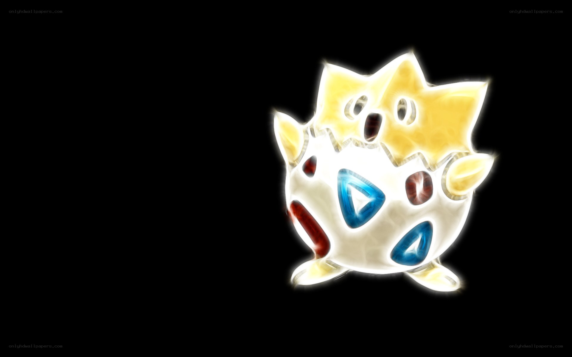 Togepi glowing artwork