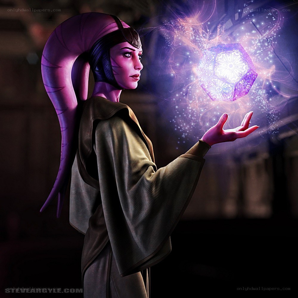 Togruta Jedi with Force crystal