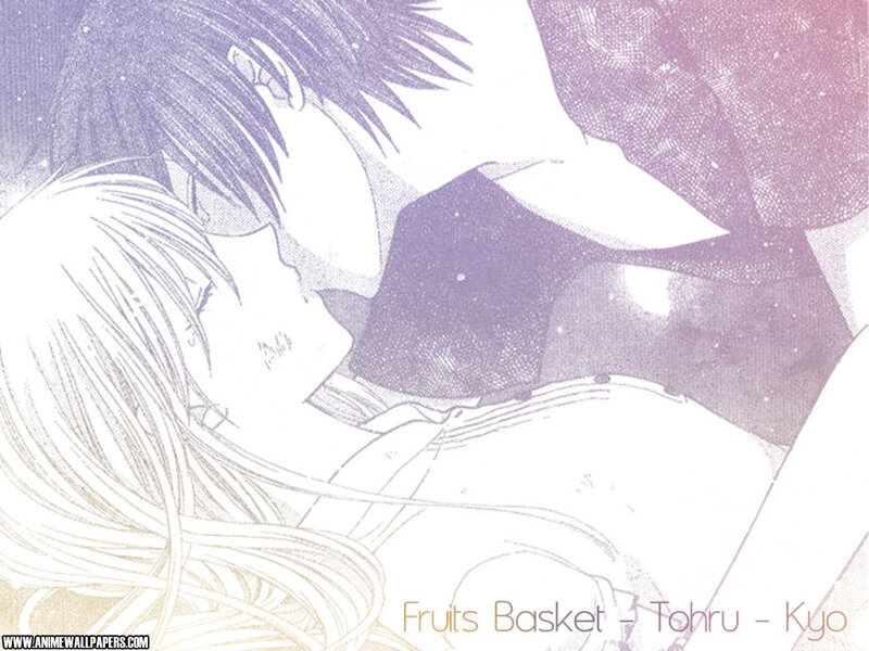 Tohru and Kyo in a tender moment