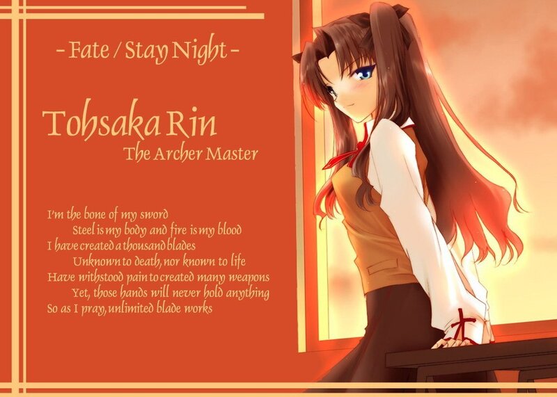 Tohsaka Rin from Fate/Stay Night