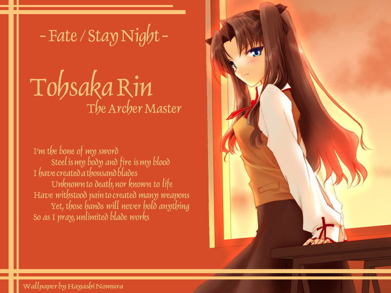 Tohsaka Rin from Fate/Stay Night