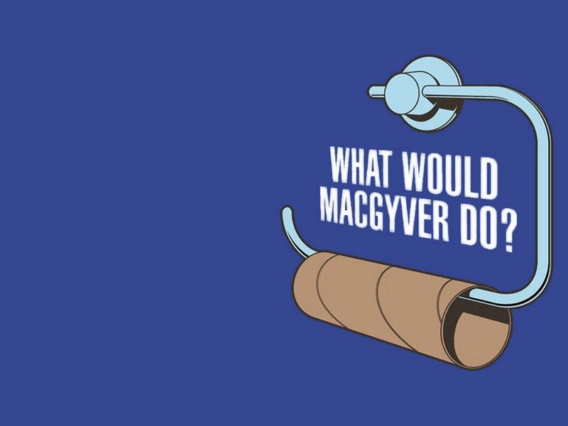 Toilet Paper Roll — Blue