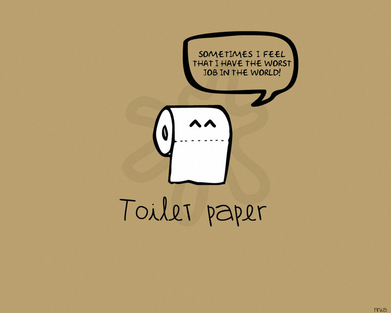 Toilet Paper Roll — Brown