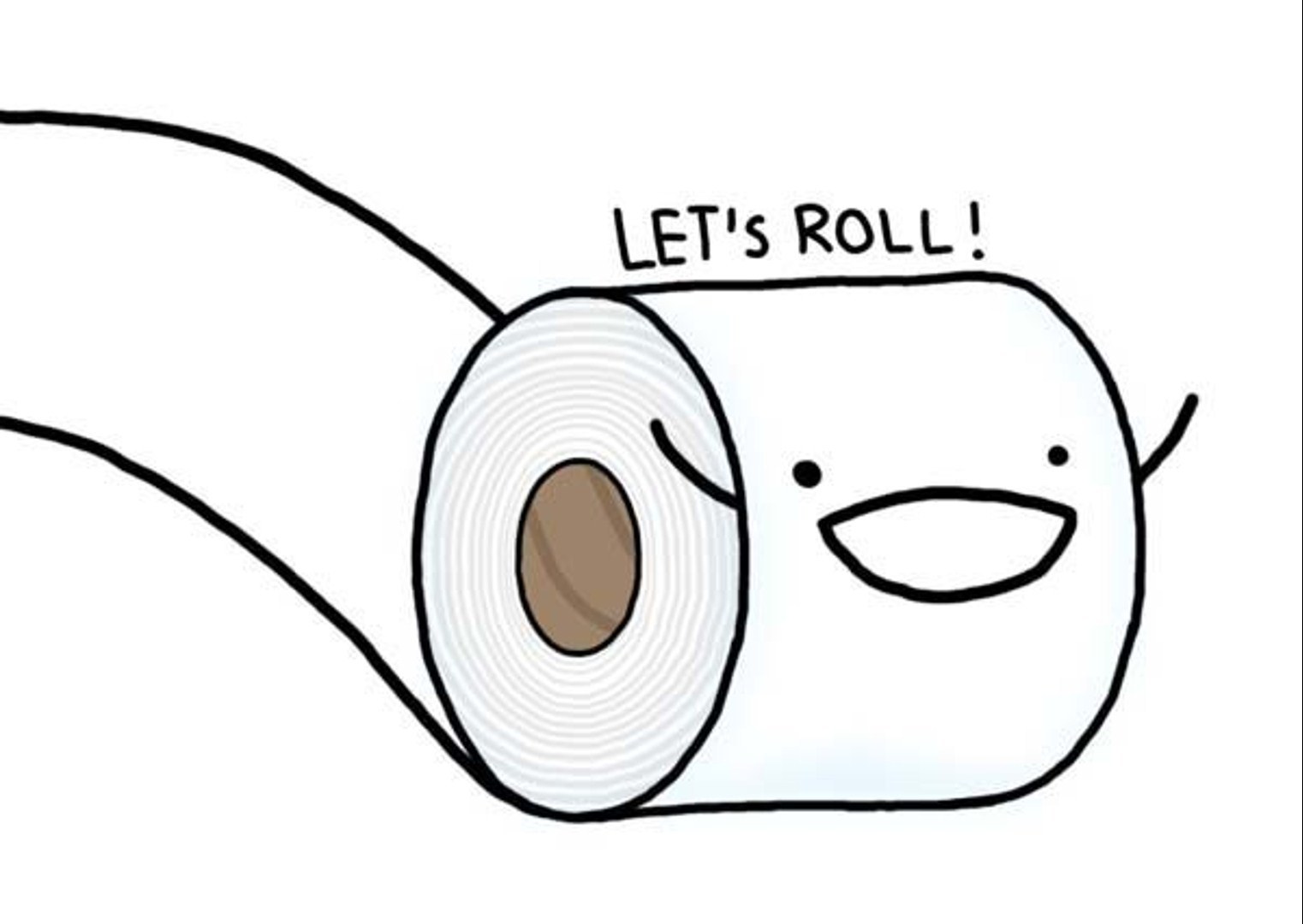 toilet paper roll character