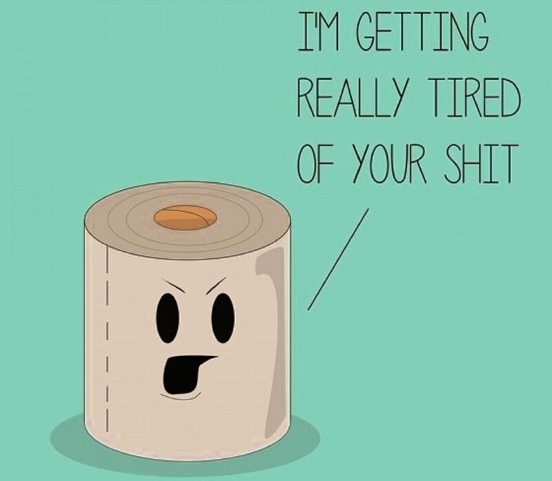 Toilet Paper Roll — Teal