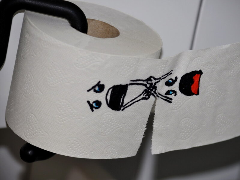 Toilet Paper Roll — White, Humorous
