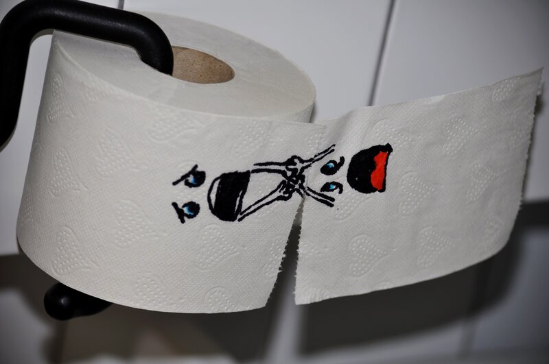 Toilet Paper Roll — White, Neutral
