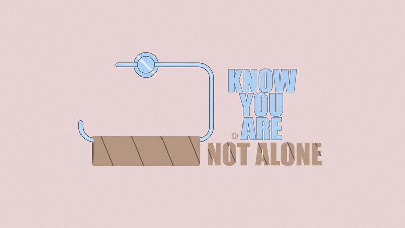 toilet paper roll with message