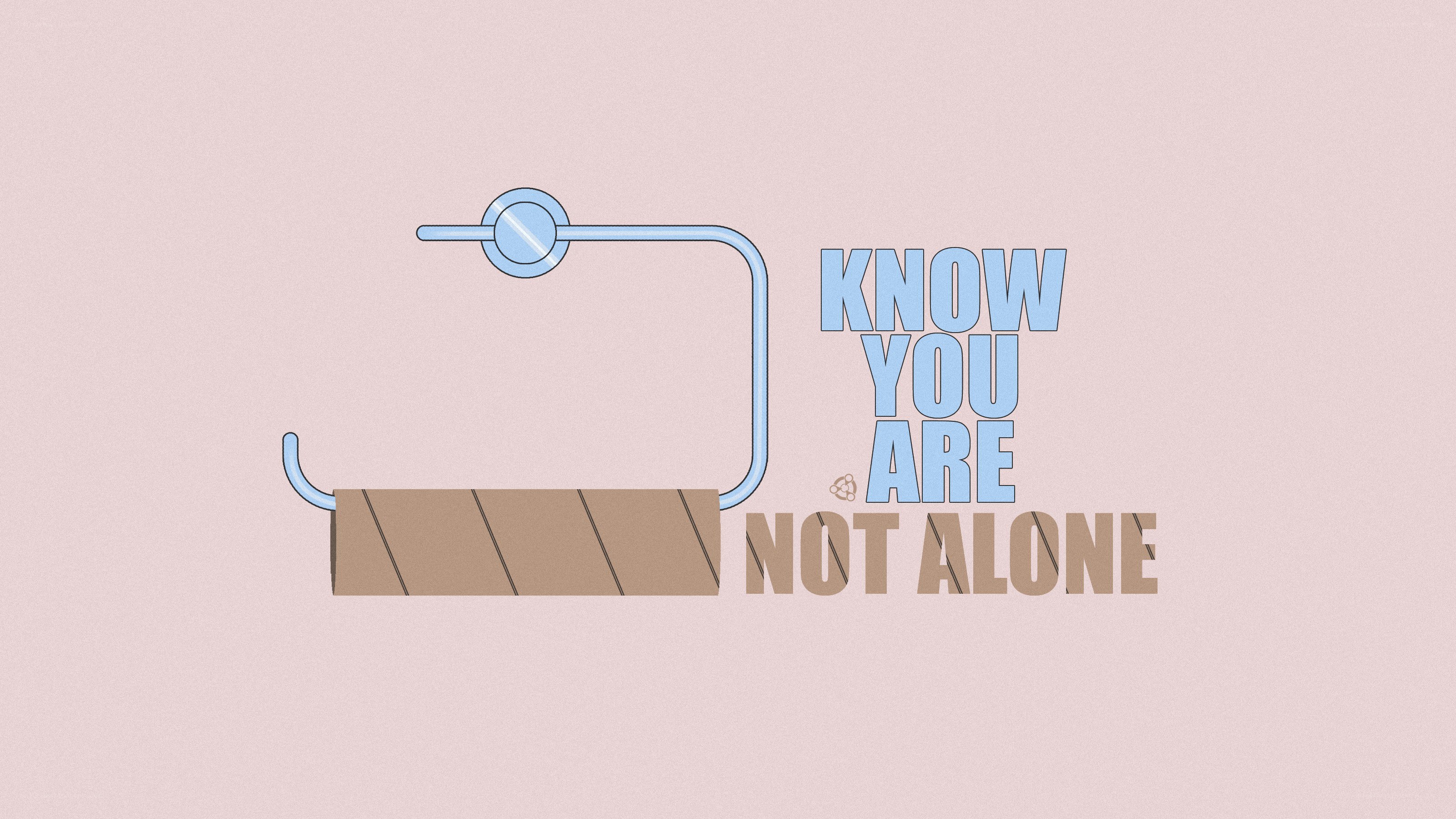 toilet paper roll with message