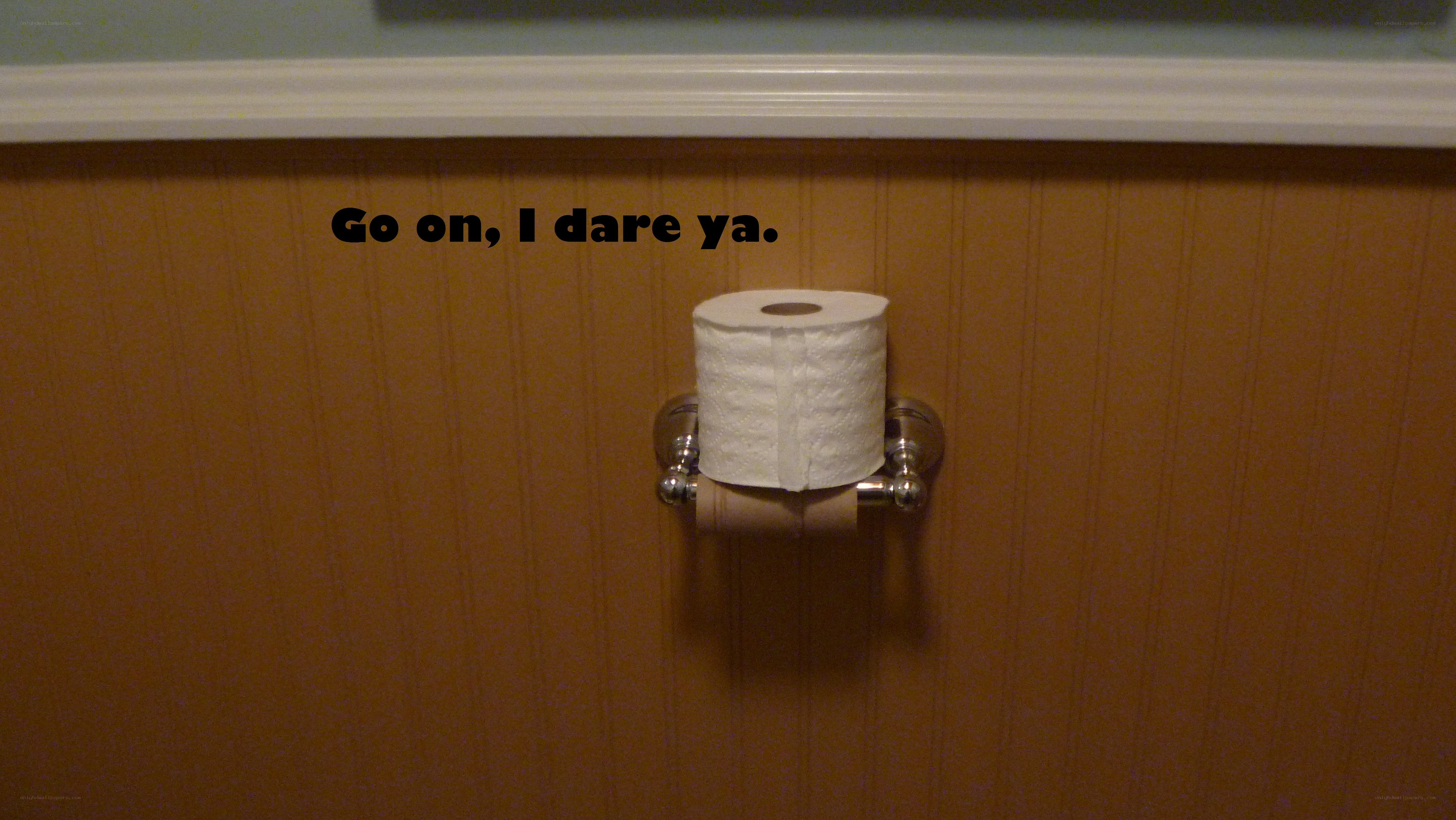 toilet paper roll with text