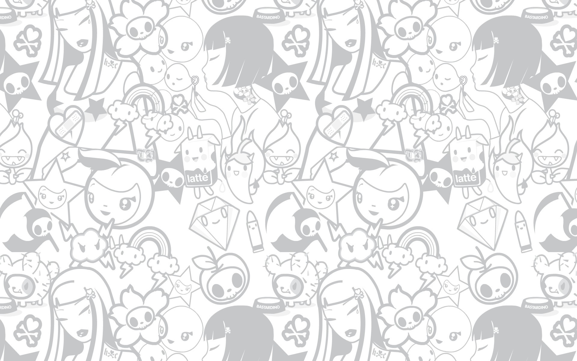 Tokidoki character pattern