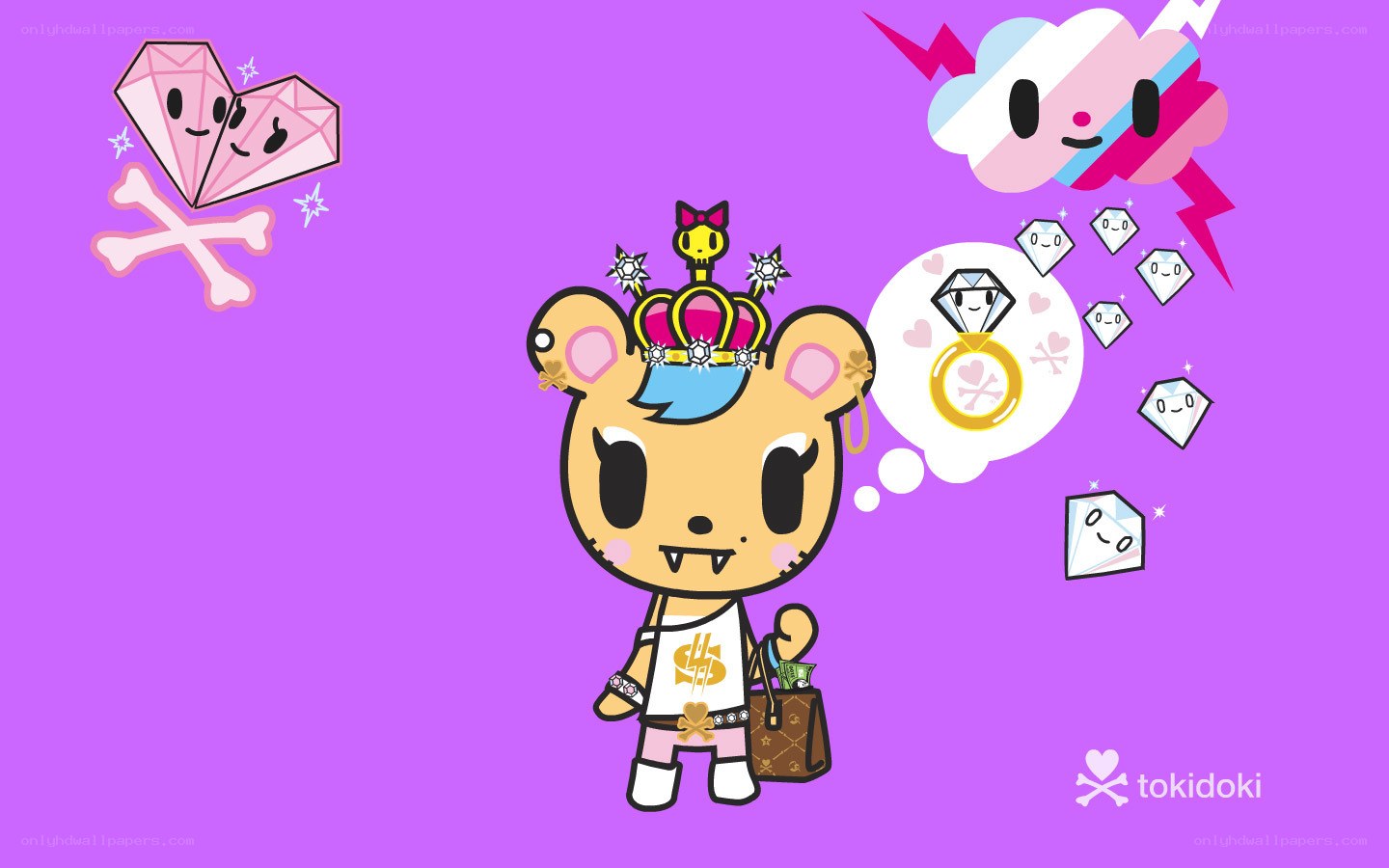 tokidoki character with crown