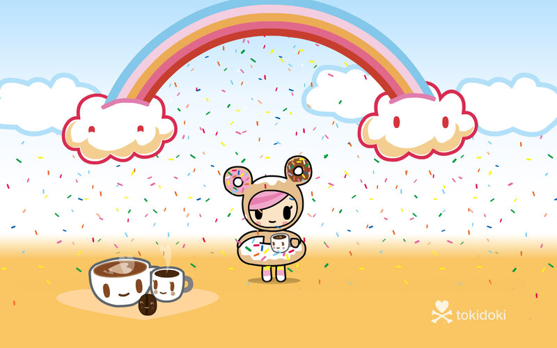 Tokidoki Character with Donuts