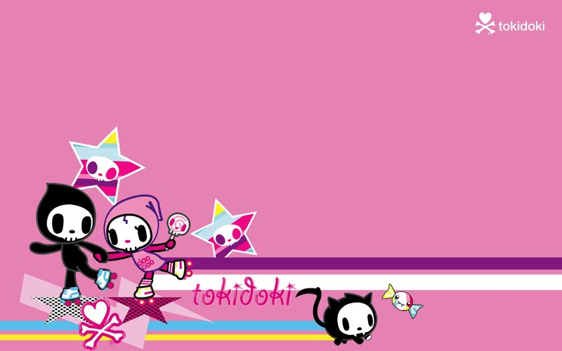 Tokidoki Characters on Pink