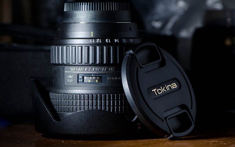 Tokina lens with cap