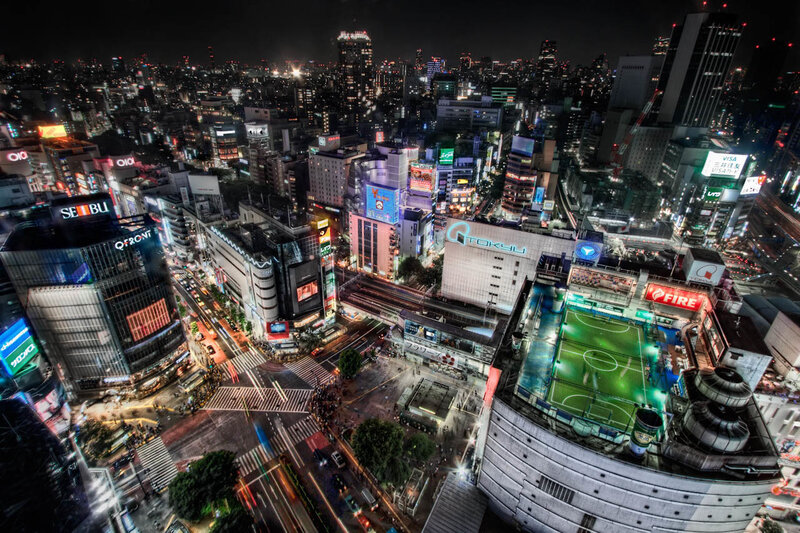 Tokyo at night from above