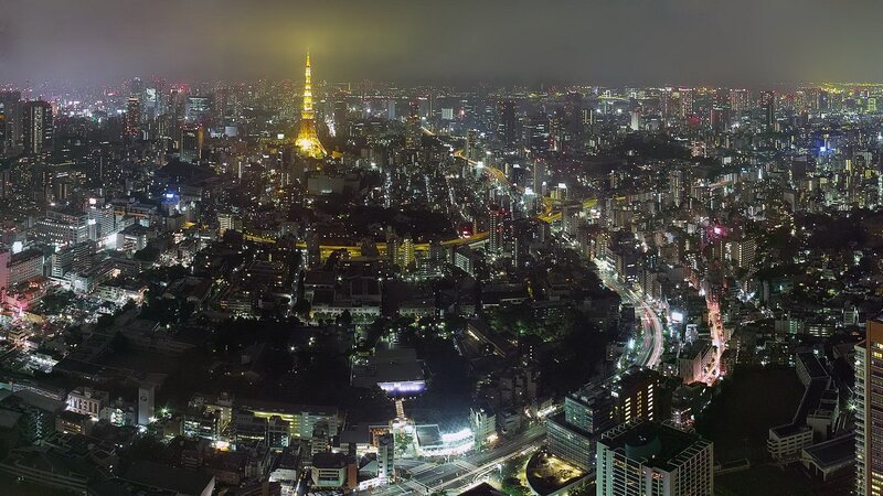 Tokyo at night with Tokyo Tower