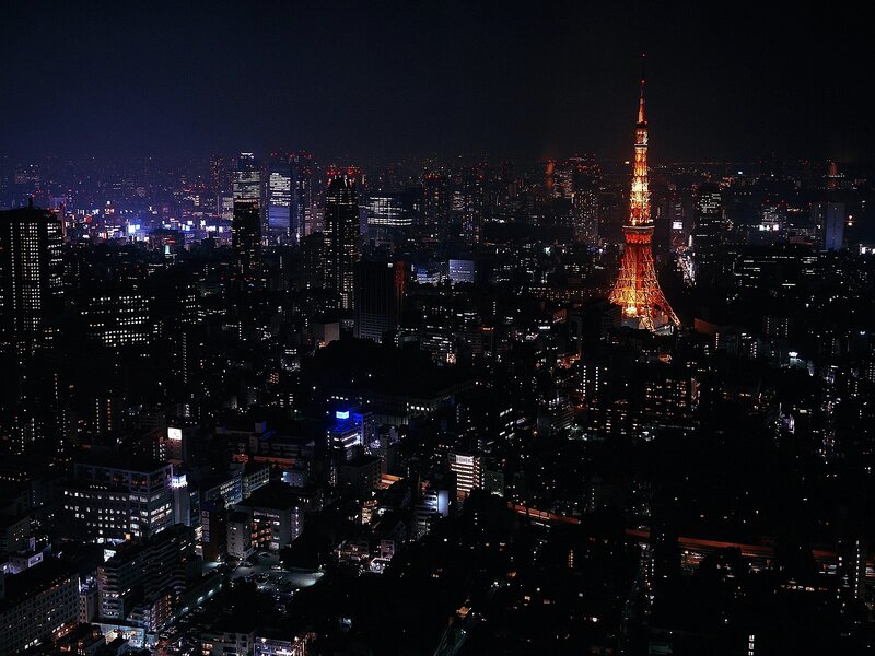 Tokyo at night with Tokyo Tower