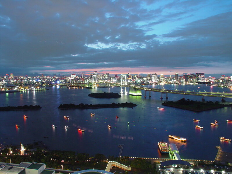 Tokyo Bay at Dusk — Blue