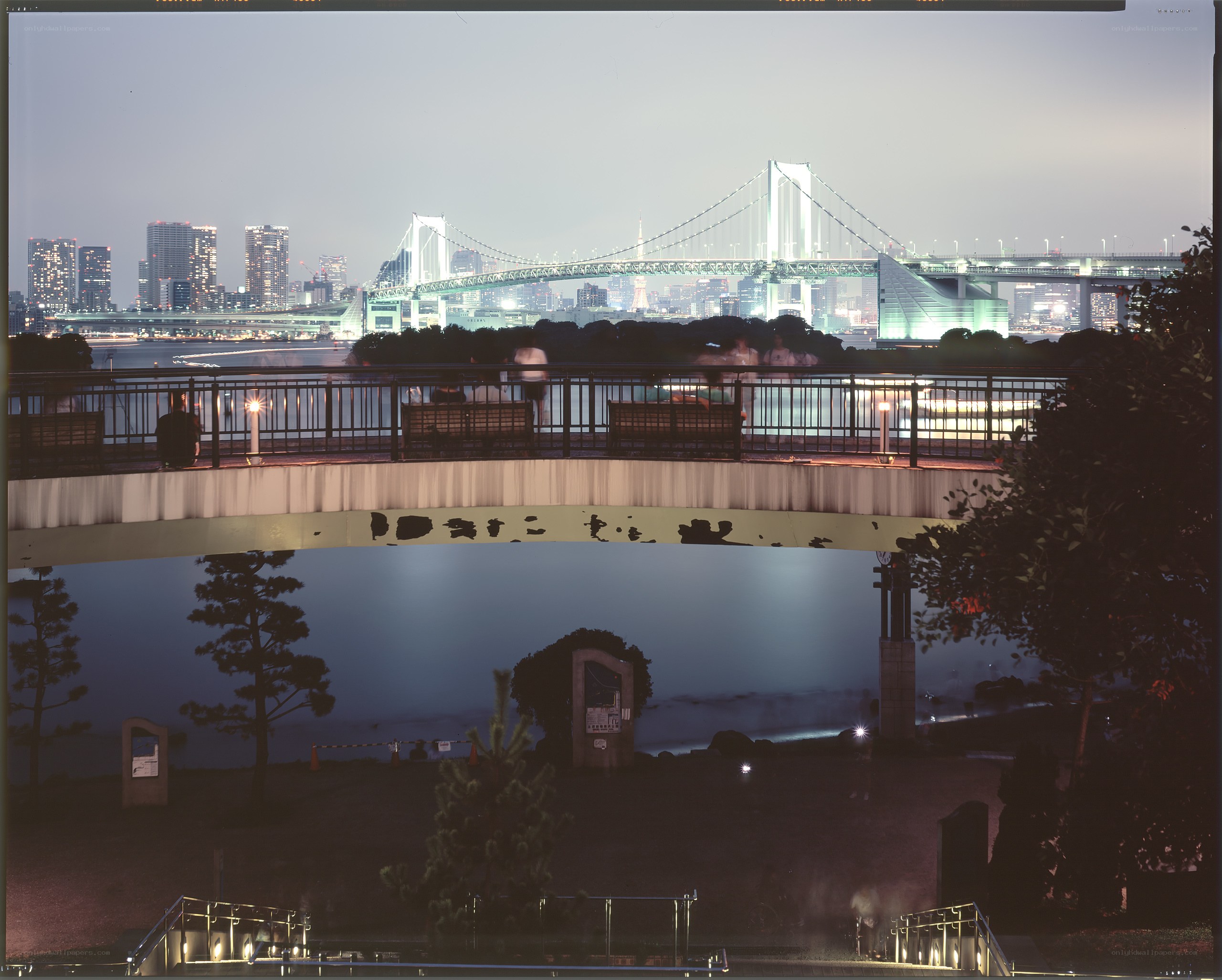 Tokyo Bay Bridge at dusk