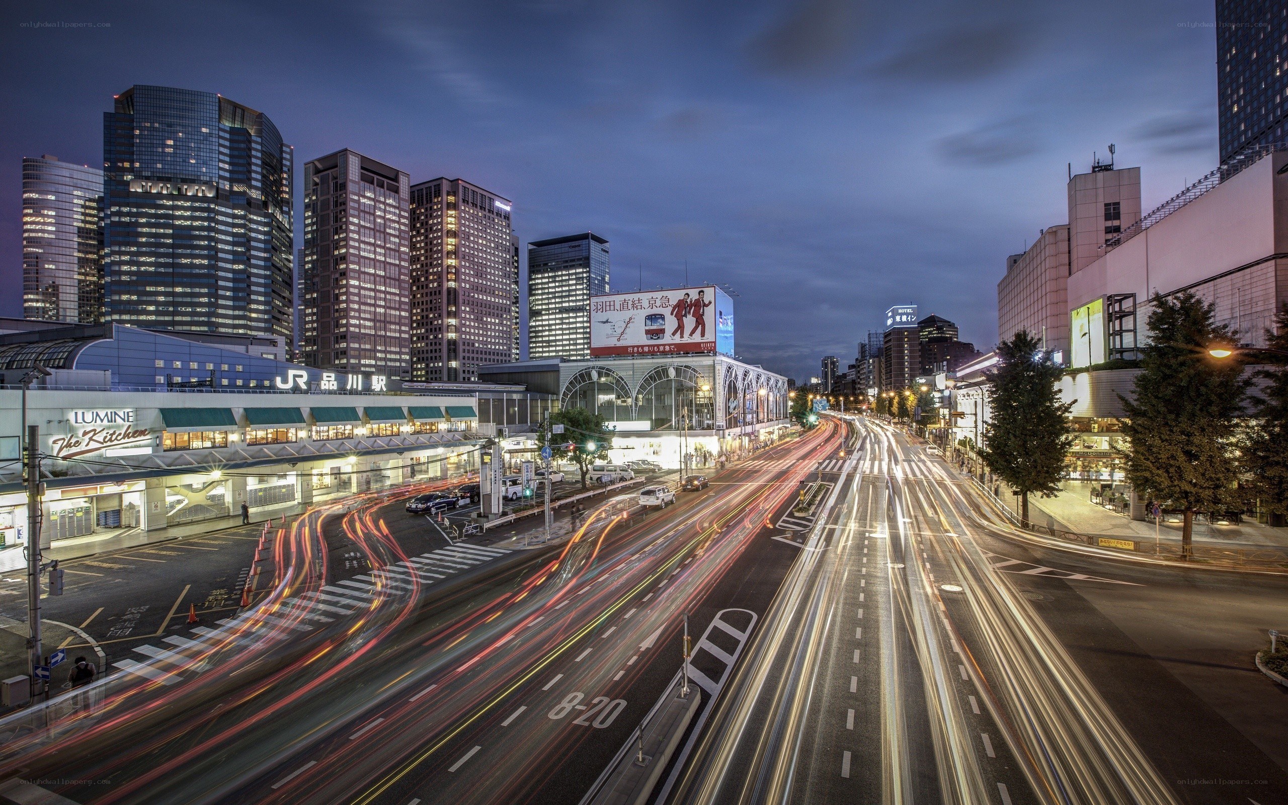 Tokyo city lights at dusk
