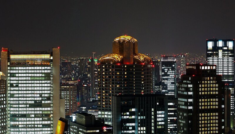 Tokyo City Skyline — Black