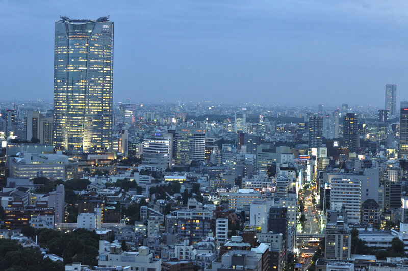 Tokyo City Skyline — Blue, Calm