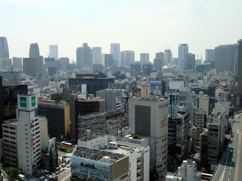 Tokyo city skyline view