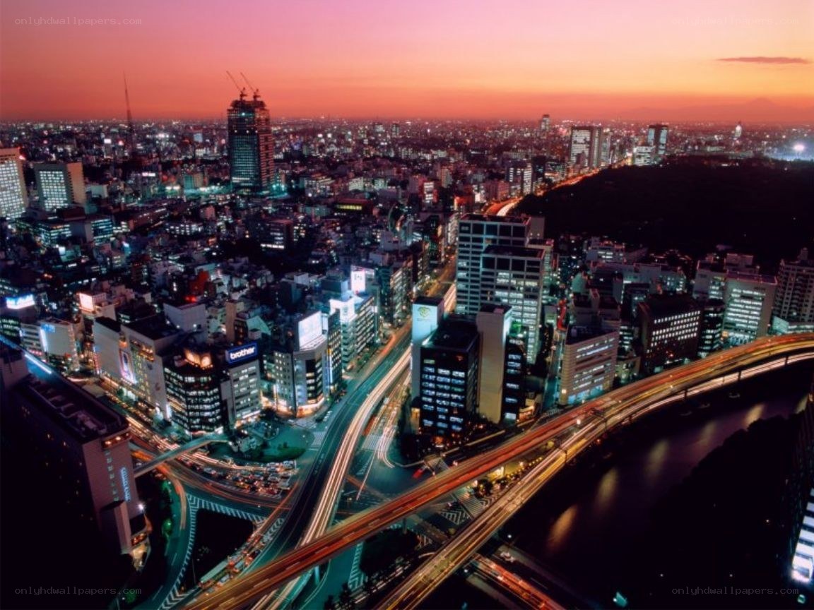 Tokyo cityscape at dusk