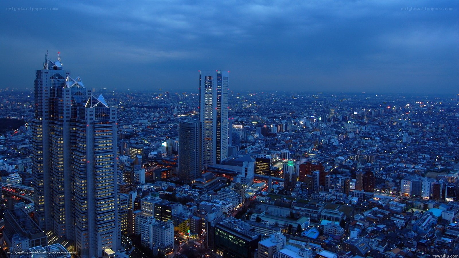 Tokyo cityscape at dusk