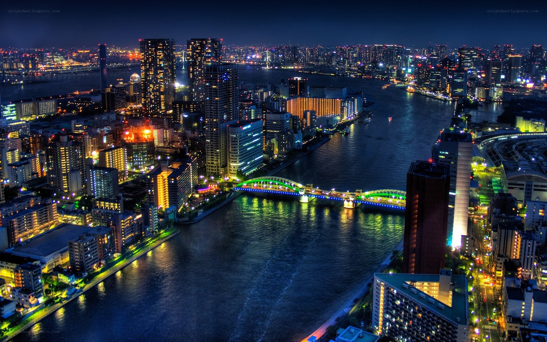 Tokyo cityscape at night