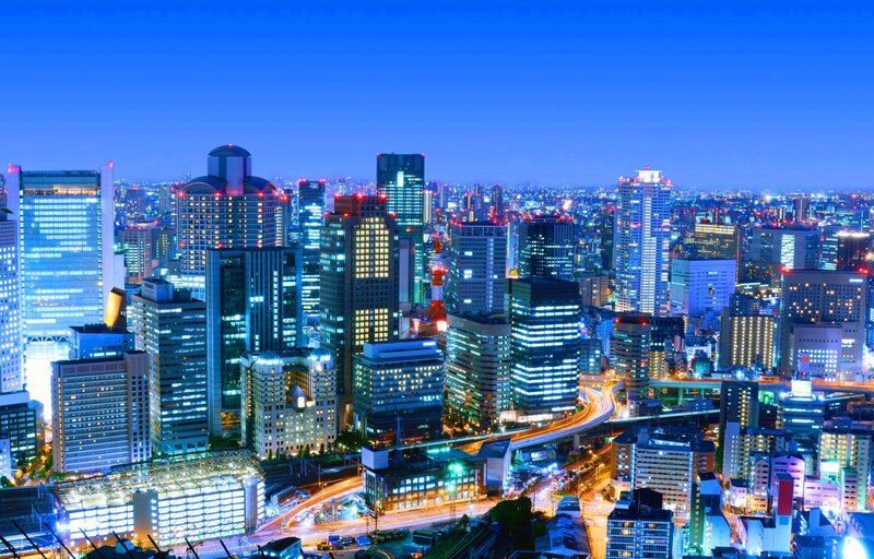 Tokyo cityscape at night