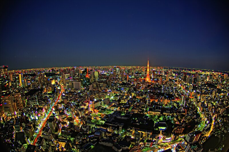 Tokyo cityscape at night