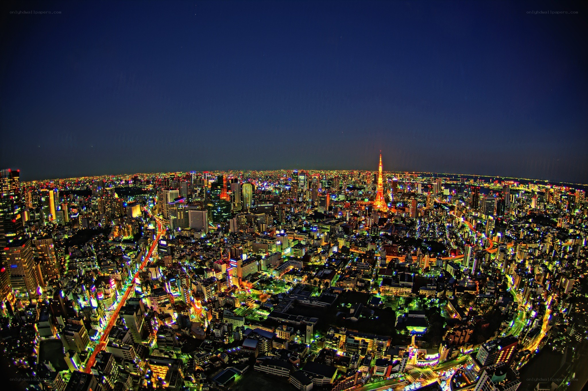 Tokyo cityscape at night