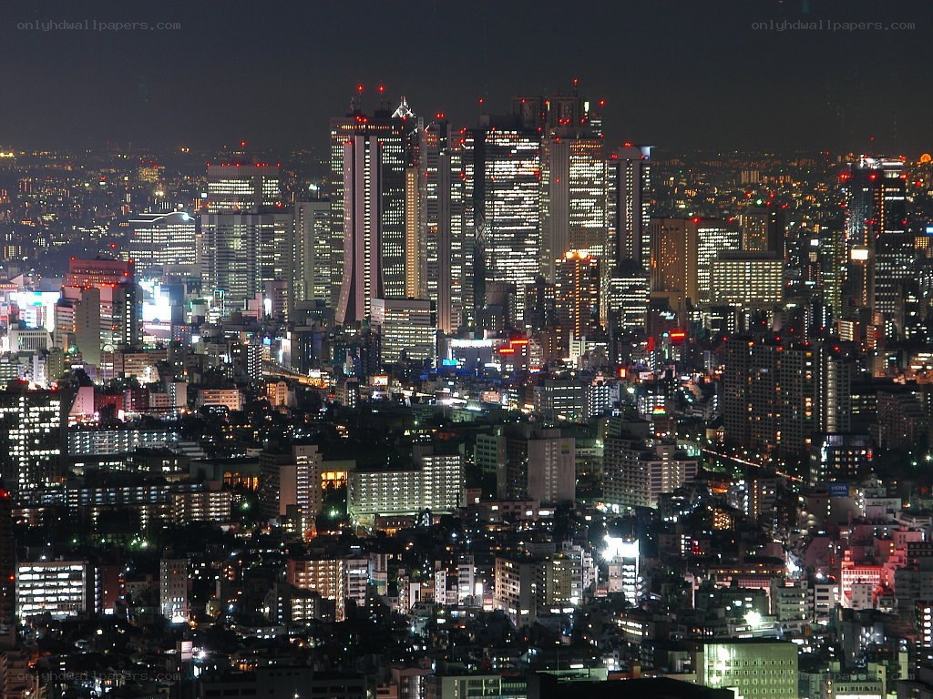 Tokyo cityscape at night