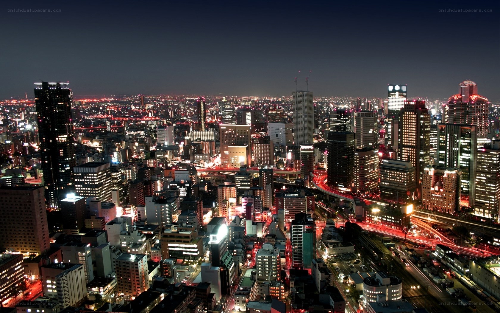 Tokyo cityscape at night