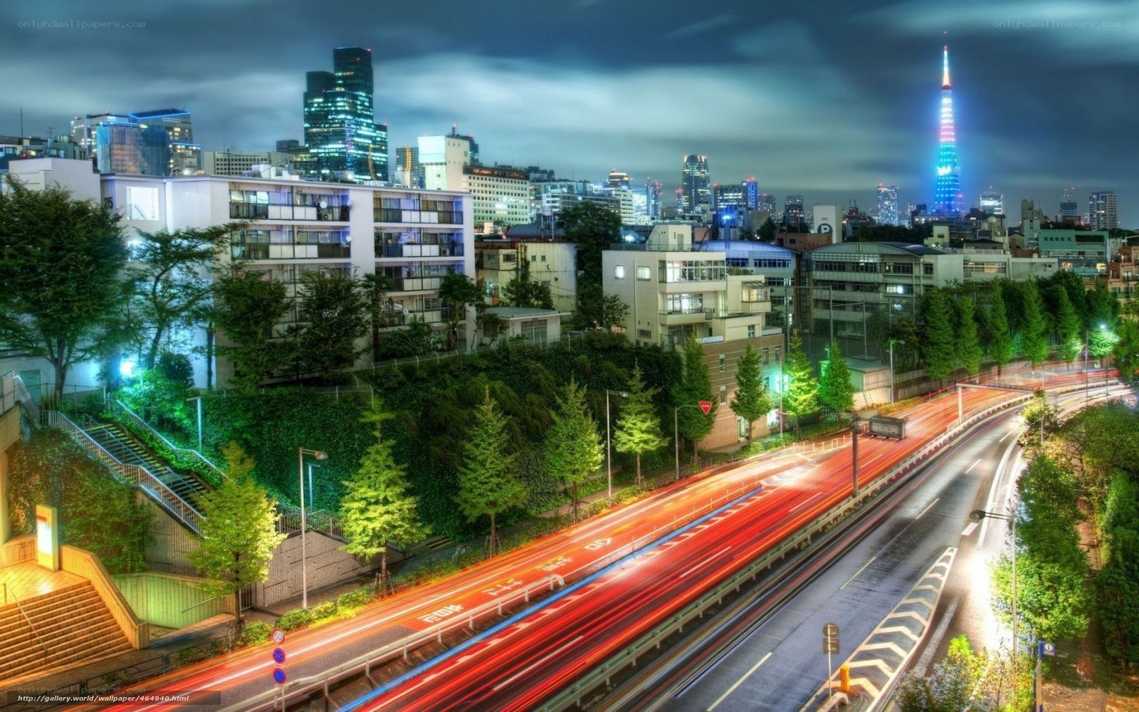 Tokyo cityscape at night