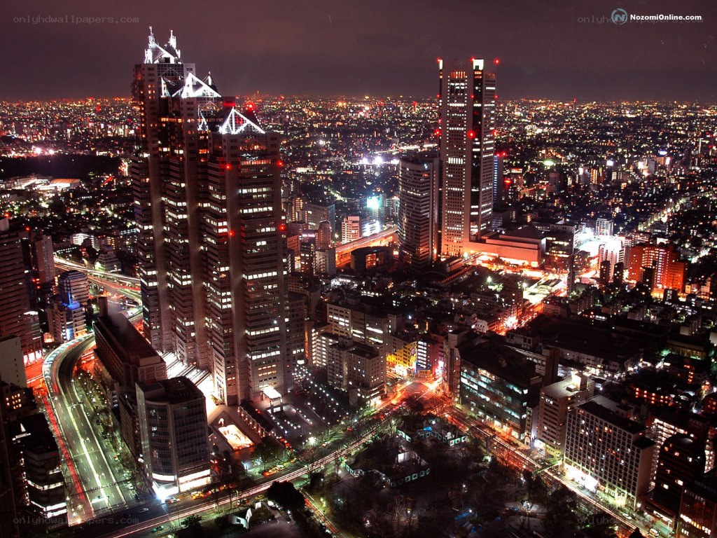 Tokyo cityscape at night