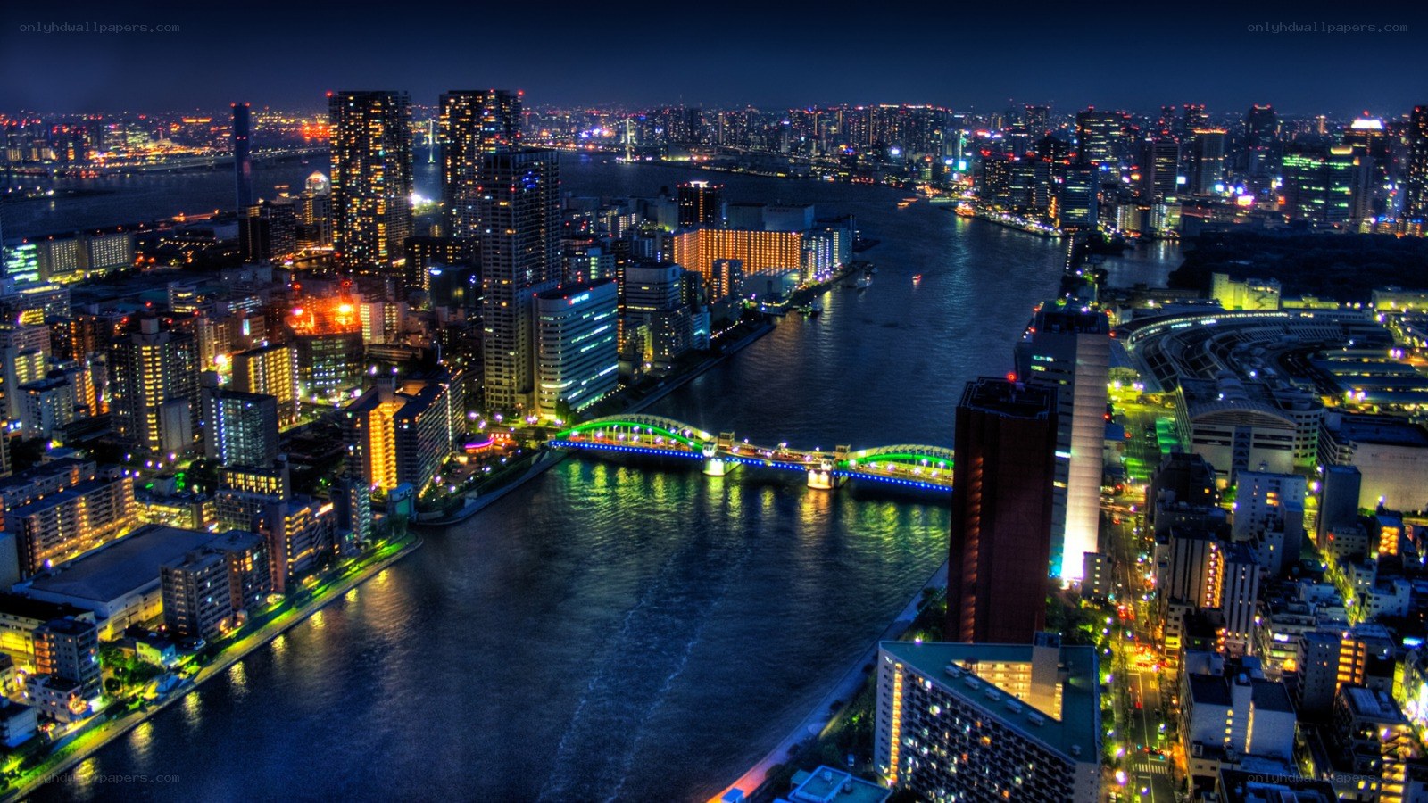 Tokyo cityscape at night