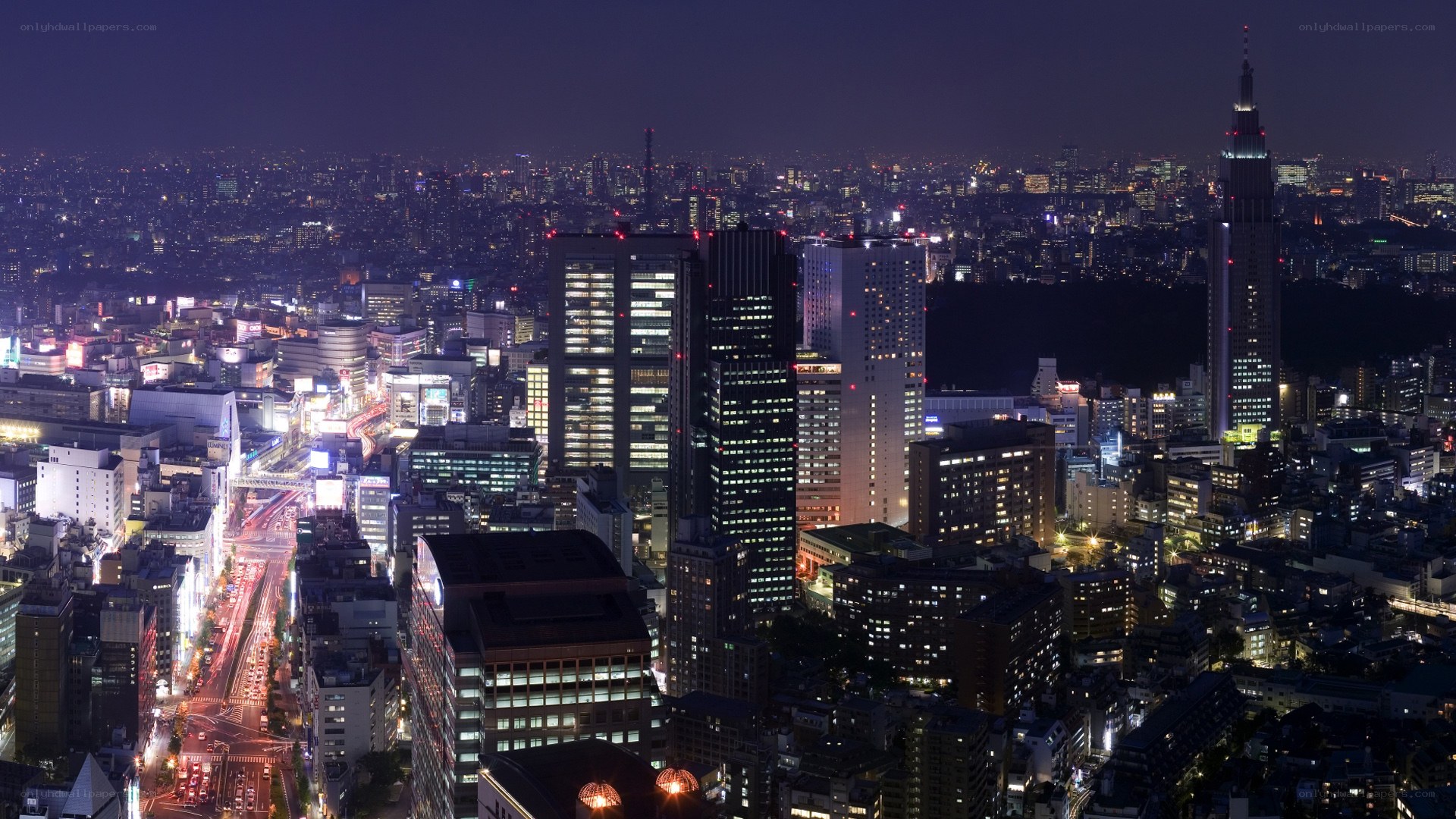 Tokyo cityscape at night