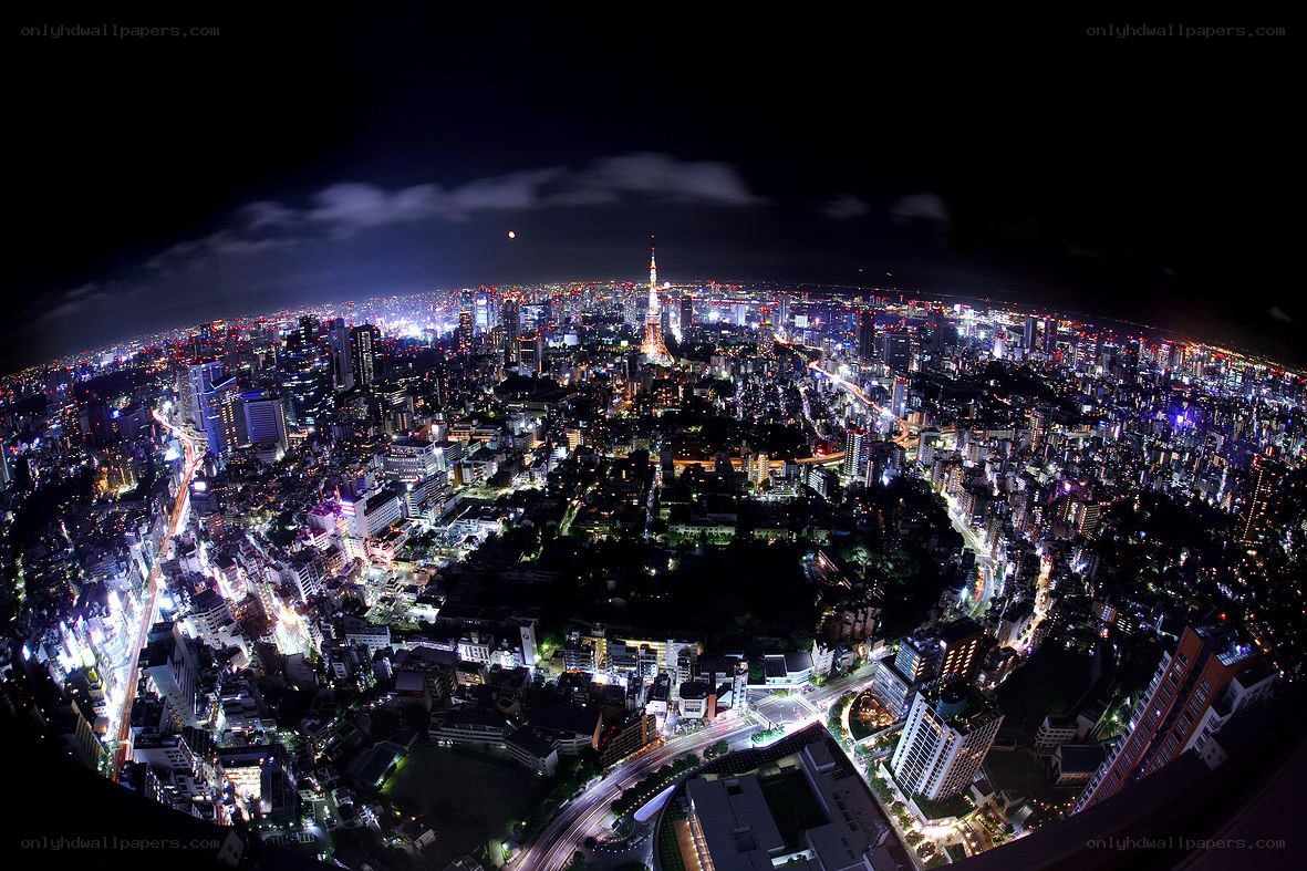 Tokyo cityscape at night