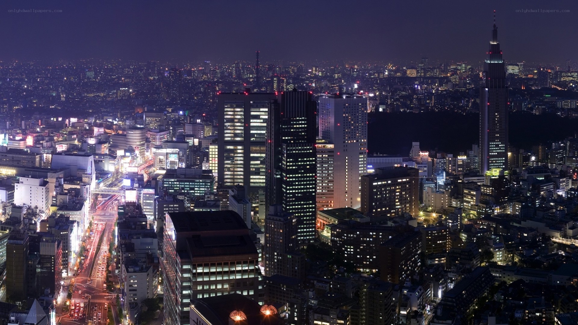 Tokyo cityscape at night
